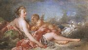 Francois Boucher Cupid Offering Venus the Golden Apple Spain oil painting reproduction